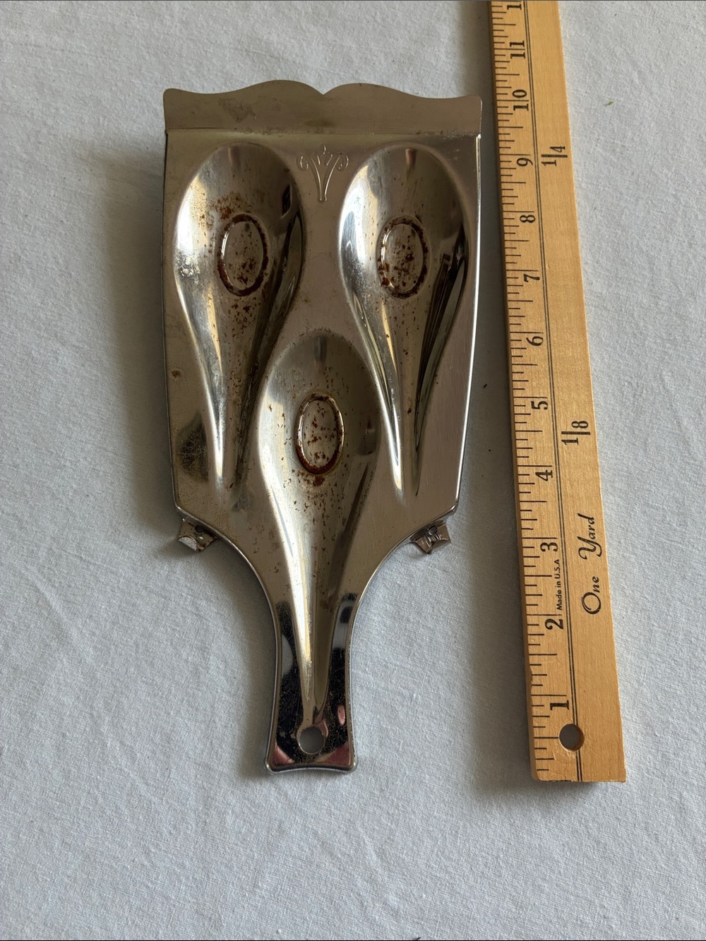 Source Unknown Vintage Silver Spoon Rest Holder